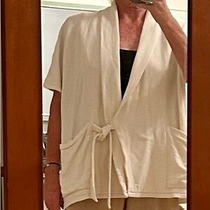 Eileen Fisher Cream Knit Cardigan